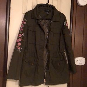 embroider floral jacket